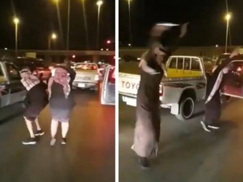 اضغط لمشاهدة الفيديو: شابان يرقصان في الشارع بالسعودية!